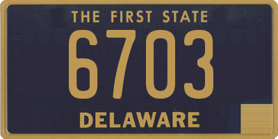 DE license plate 6703