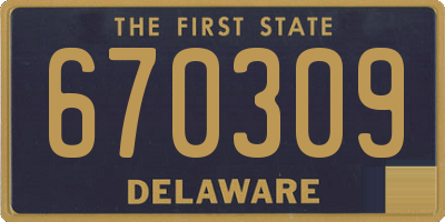 DE license plate 670309