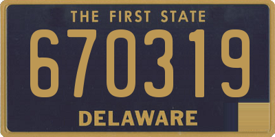 DE license plate 670319