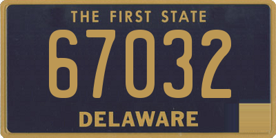 DE license plate 67032