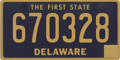 DE license plate 670328