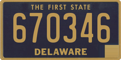 DE license plate 670346