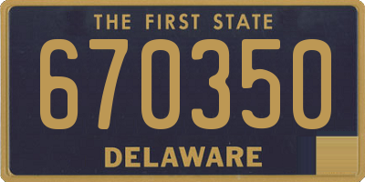 DE license plate 670350