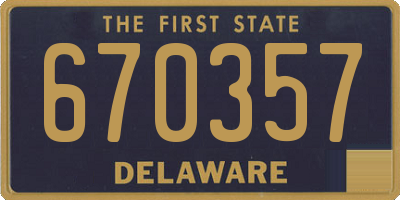 DE license plate 670357