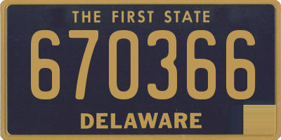DE license plate 670366