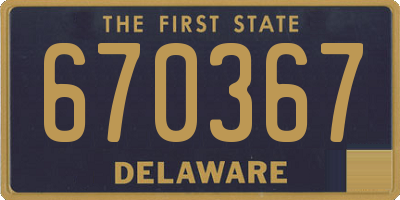 DE license plate 670367