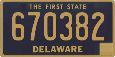 DE license plate 670382