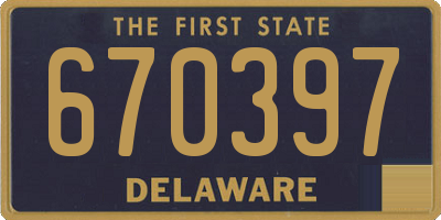 DE license plate 670397