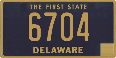 DE license plate 6704