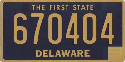DE license plate 670404