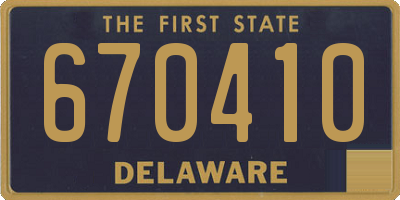 DE license plate 670410