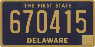 DE license plate 670415