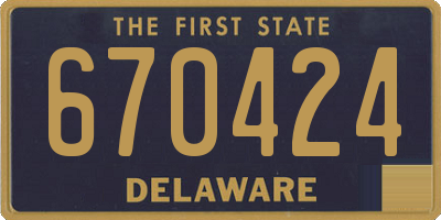 DE license plate 670424