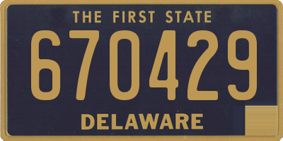 DE license plate 670429