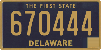 DE license plate 670444