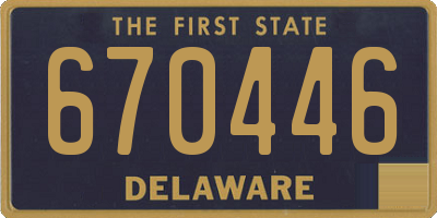DE license plate 670446