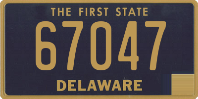 DE license plate 67047