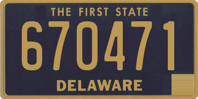 DE license plate 670471