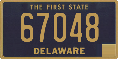 DE license plate 67048