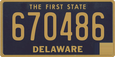 DE license plate 670486