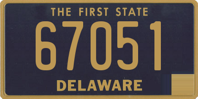 DE license plate 67051