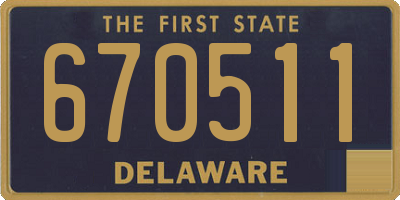 DE license plate 670511