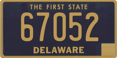 DE license plate 67052