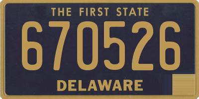 DE license plate 670526