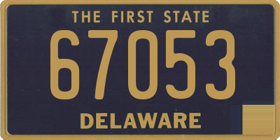 DE license plate 67053