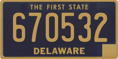 DE license plate 670532