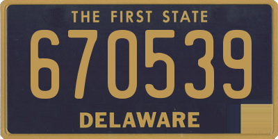 DE license plate 670539