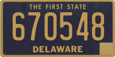 DE license plate 670548