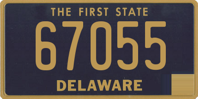 DE license plate 67055