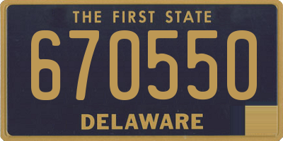 DE license plate 670550