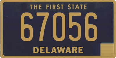 DE license plate 67056