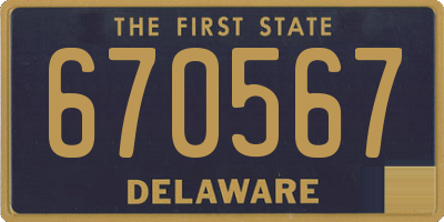 DE license plate 670567
