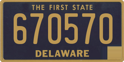 DE license plate 670570