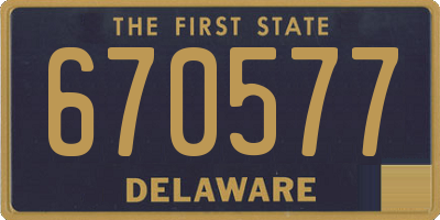 DE license plate 670577