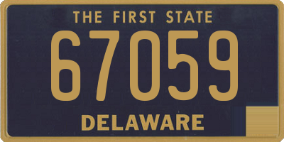 DE license plate 67059