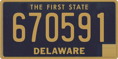 DE license plate 670591
