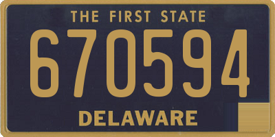 DE license plate 670594