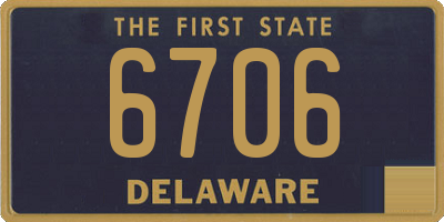 DE license plate 6706