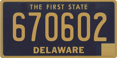 DE license plate 670602