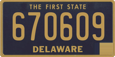 DE license plate 670609