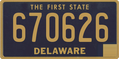 DE license plate 670626
