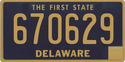 DE license plate 670629