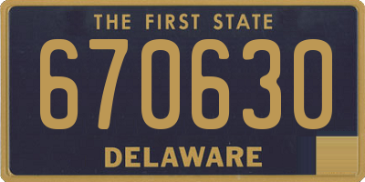 DE license plate 670630
