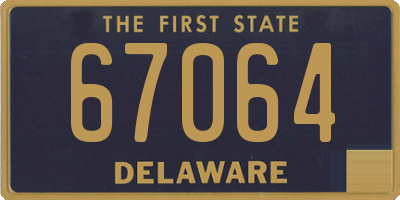 DE license plate 67064