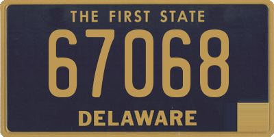 DE license plate 67068