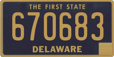 DE license plate 670683